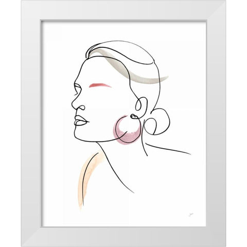 All Dressed Up White Modern Wood Framed Art Print by Panganiban, Karyn