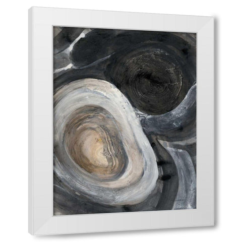 Pearl II White Modern Wood Framed Art Print by Hristova, Albena