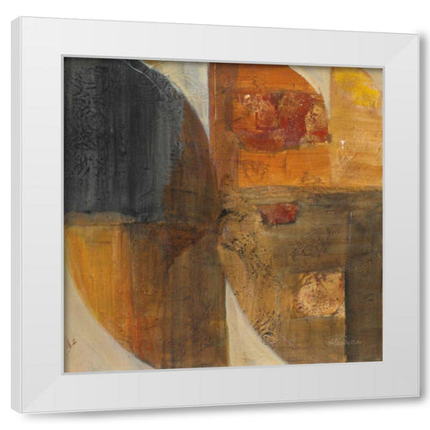 Meeting of Minds White Modern Wood Framed Art Print by Hristova, Albena