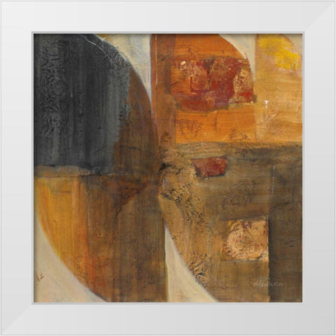 Meeting of Minds White Modern Wood Framed Art Print by Hristova, Albena