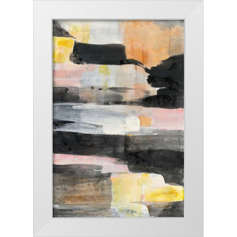 Break of Day White Modern Wood Framed Art Print by Hristova, Albena