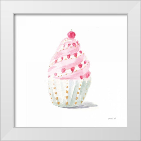 Paris Delight III White Modern Wood Framed Art Print by Nai, Danhui