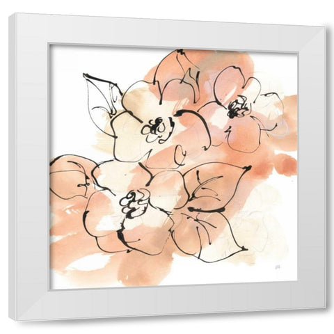 Terracotta Neutrals I White Modern Wood Framed Art Print by Paschke, Chris