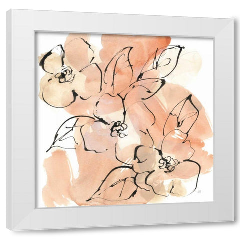 Terracotta Neutrals II White Modern Wood Framed Art Print by Paschke, Chris