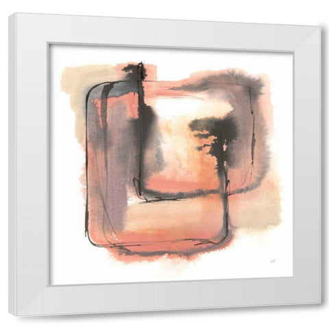 Life Squared I White Modern Wood Framed Art Print by Paschke, Chris