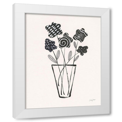 Modern Floral II White Modern Wood Framed Art Print by Prahl, Courtney