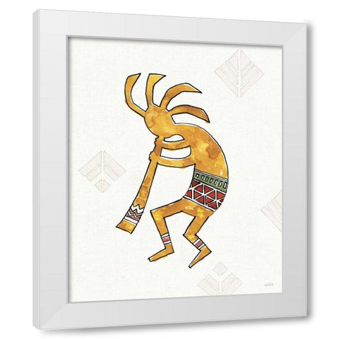 Southwest Flair III White Modern Wood Framed Art Print by Tavoletti, Anne