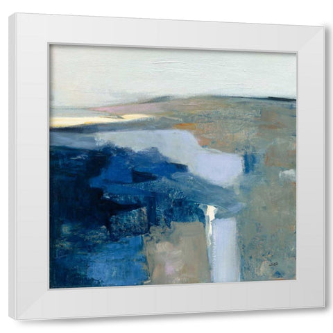 Above the Waves White Modern Wood Framed Art Print by Purinton, Julia