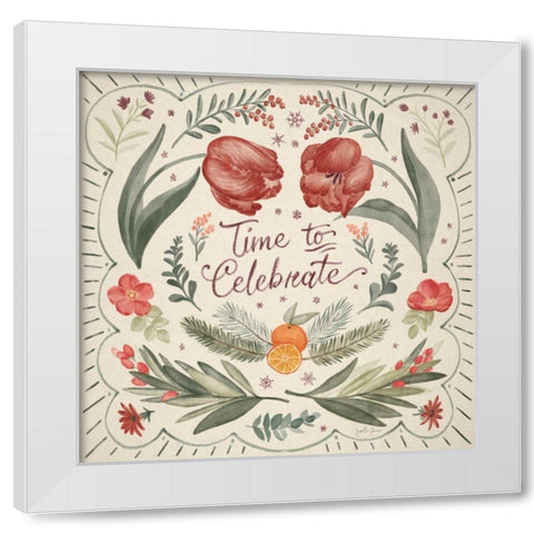 Winter Blooms III White Modern Wood Framed Art Print by Penner, Janelle