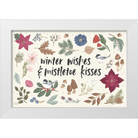 Winter Spirit I White Modern Wood Framed Art Print by Marshall, Laura