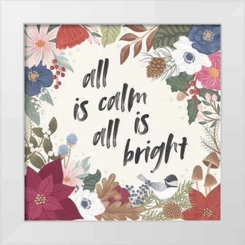 Winter Spirit VI White Modern Wood Framed Art Print by Marshall, Laura