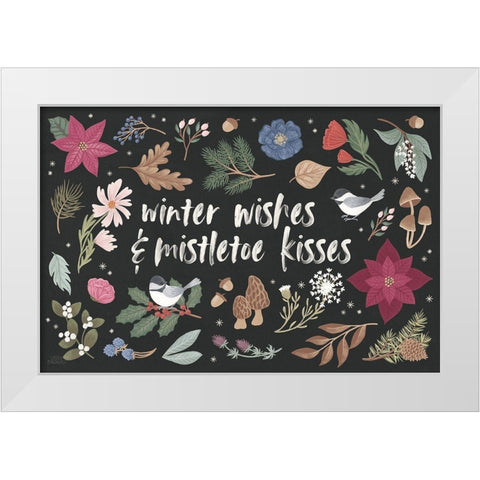 Winter Spirit I Dark White Modern Wood Framed Art Print by Marshall, Laura