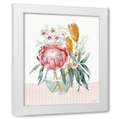 Petal Passion V White Modern Wood Framed Art Print by Grove, Beth