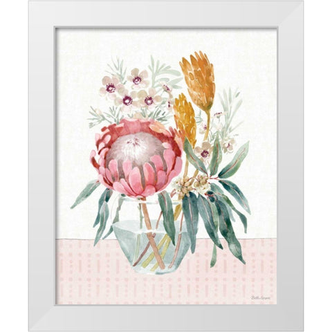 Petal Passion V White Modern Wood Framed Art Print by Grove, Beth