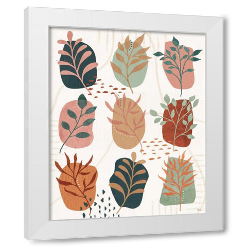 Abstract Blossom IX White Modern Wood Framed Art Print by Charron, Veronique