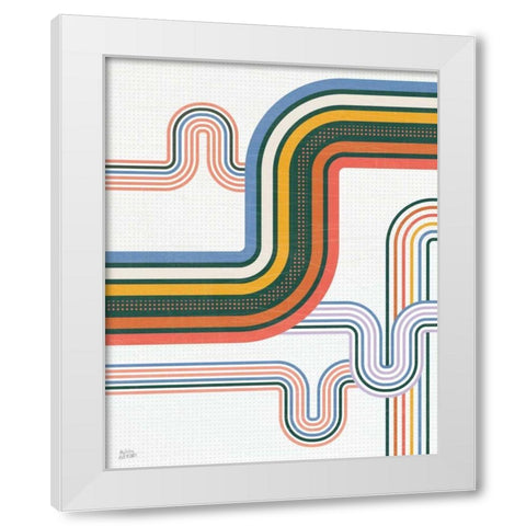 Retro Subway I Bright White Modern Wood Framed Art Print by Averinos, Melissa