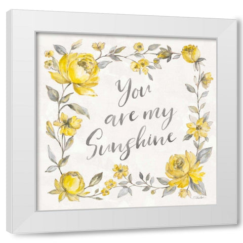 Sunny Roses II White Modern Wood Framed Art Print by Vassileva, Silvia