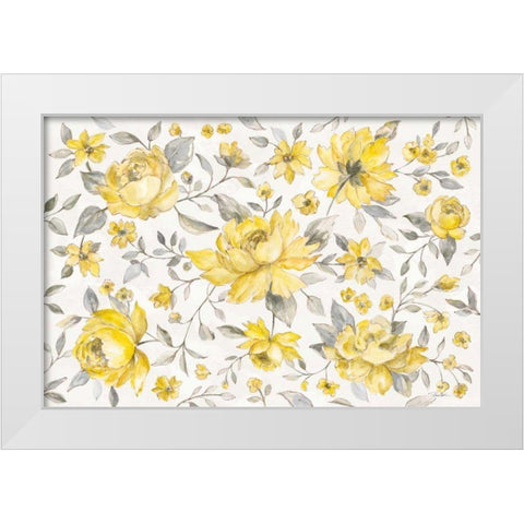 Sunny Roses IV White Modern Wood Framed Art Print by Vassileva, Silvia