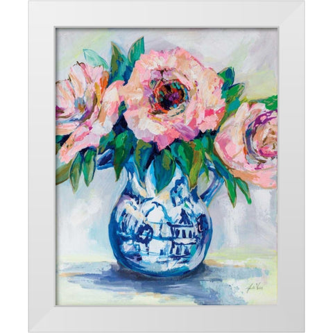 Sophisticated White Modern Wood Framed Art Print by Vertentes, Jeanette