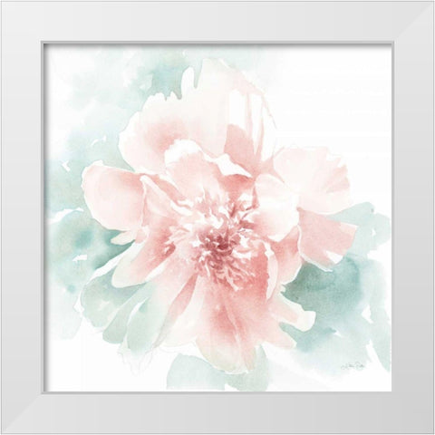 Poetic Blooming II Pink White Modern Wood Framed Art Print by Pete, Katrina