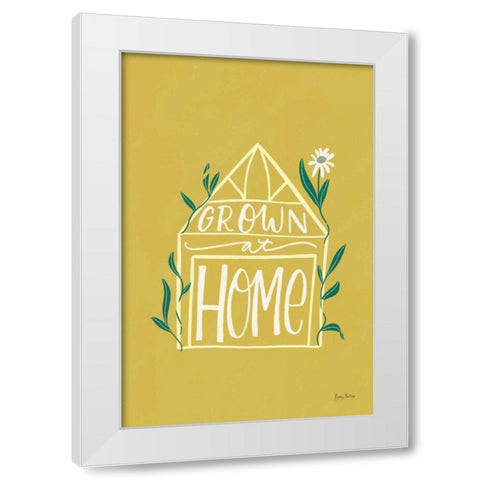 Home Grown I White Modern Wood Framed Art Print by Thorns, Becky