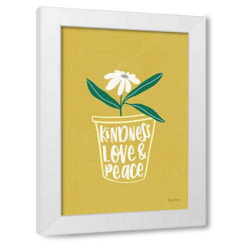 Home Grown II White Modern Wood Framed Art Print by Thorns, Becky