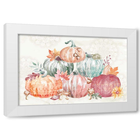 Harvest Touch IV White Modern Wood Framed Art Print by June, Dina