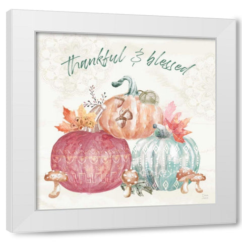 Harvest Touch VI White Modern Wood Framed Art Print by June, Dina