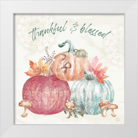 Harvest Touch VI White Modern Wood Framed Art Print by June, Dina