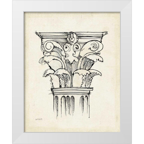 Museum Sketches VI Off White White Modern Wood Framed Art Print by Tavoletti, Anne
