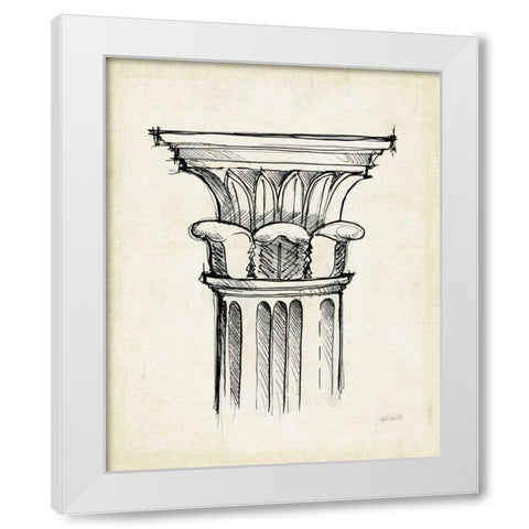 Museum Sketches VIII Off White White Modern Wood Framed Art Print by Tavoletti, Anne