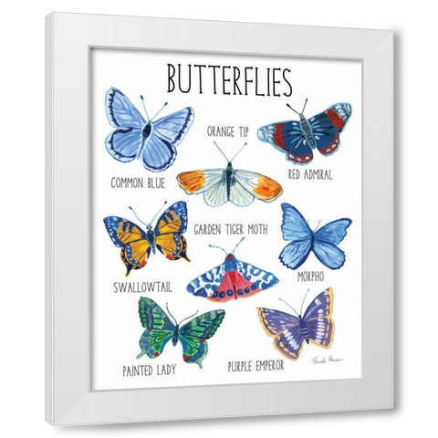 Nature Chart II White Modern Wood Framed Art Print by Zaman, Farida