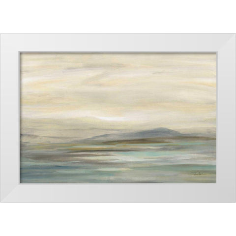 Morning Whisper White Modern Wood Framed Art Print by Vassileva, Silvia