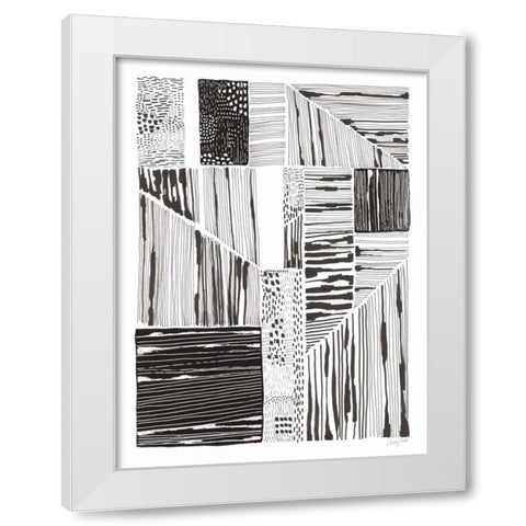 Lined Up II White Modern Wood Framed Art Print by Prahl, Courtney
