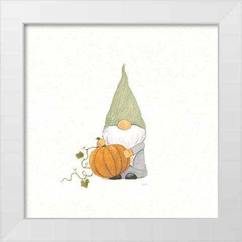 Harvest Gnomes I White Modern Wood Framed Art Print by Jackson, Jenaya