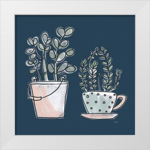 A Plants Life IX White Modern Wood Framed Art Print by York, Leah
