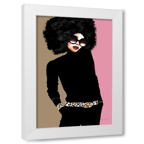 Good Attitude I White Modern Wood Framed Art Print by Charro, Mercedes Lopez