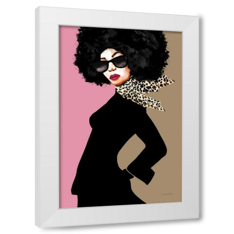 Good Attitude II White Modern Wood Framed Art Print by Charro, Mercedes Lopez