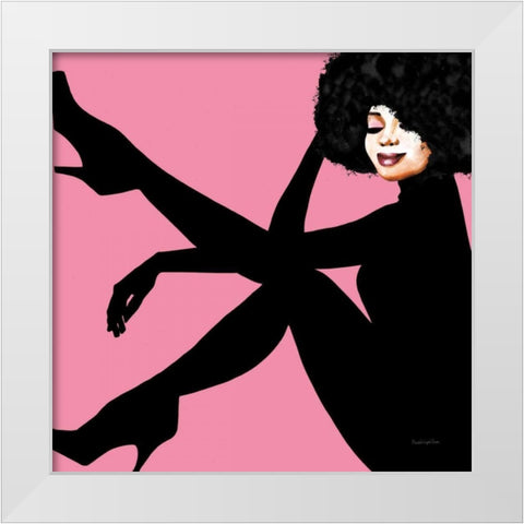 She is Everything II White Modern Wood Framed Art Print by Charro, Mercedes Lopez