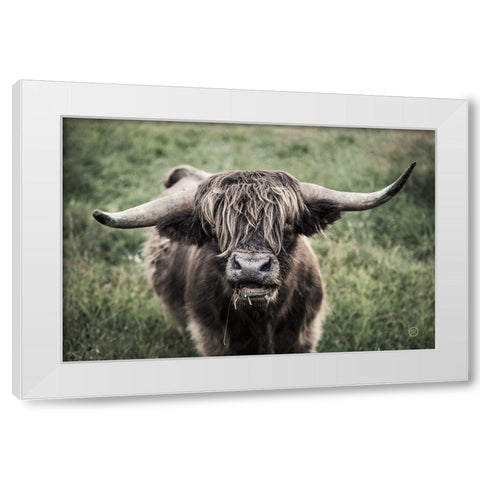 What White Modern Wood Framed Art Print by Larson, Nathan