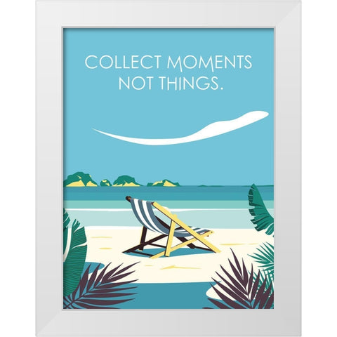 Collect Moments Chair White Modern Wood Framed Art Print by Escalante, Omar