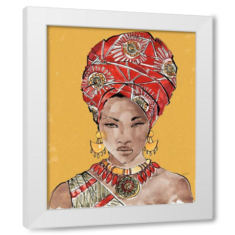African Flair IV Earthy White Modern Wood Framed Art Print by Tavoletti, Anne
