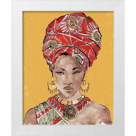African Flair IV Earthy White Modern Wood Framed Art Print by Tavoletti, Anne