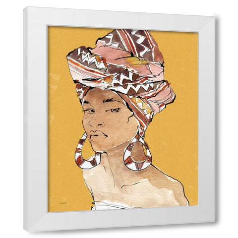 African Flair VI Earthy White Modern Wood Framed Art Print by Tavoletti, Anne