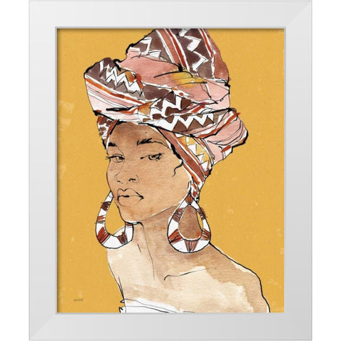 African Flair VI Earthy White Modern Wood Framed Art Print by Tavoletti, Anne