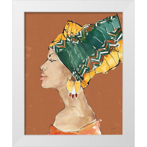 African Flair VII Earthy White Modern Wood Framed Art Print by Tavoletti, Anne