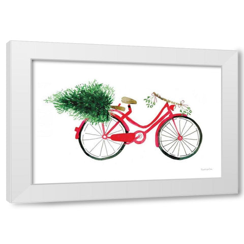 Christmas Delivery I White Modern Wood Framed Art Print by Charro, Mercedes Lopez
