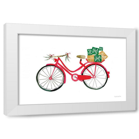 Christmas Delivery II White Modern Wood Framed Art Print by Charro, Mercedes Lopez