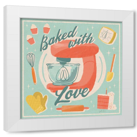 Fresh Baked III White Modern Wood Framed Art Print by Penner, Janelle