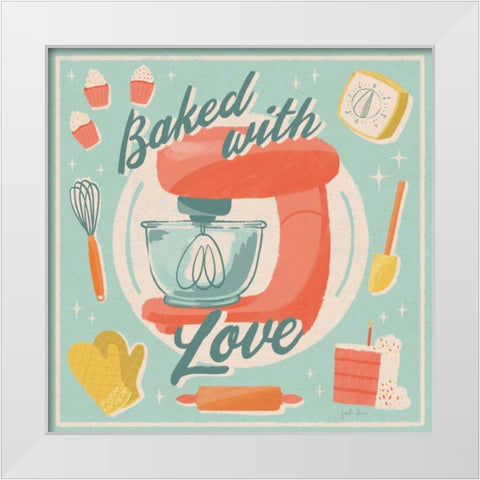 Fresh Baked III White Modern Wood Framed Art Print by Penner, Janelle